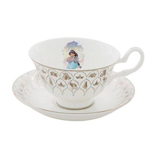 Disney English Ladies Disney 100 Aladdin Jasmine Cup and Saucer Set