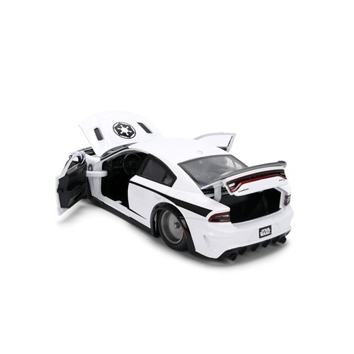 Hollywood Rides Star Wars 2021 Dodge Charger SRT Hellcat 1:24 Scale Die-Cast Metal Vehicle with Stor