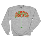 Seinfeld Happy Festivus Gray Fleece Sweater