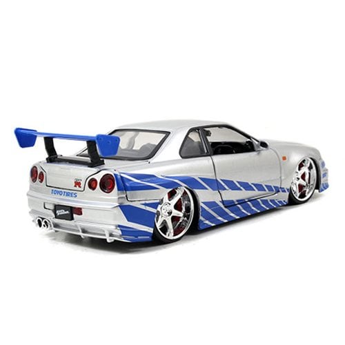 Fast and the Furious 2002 Nissan Skyline GT-R 1:24 Scale Die-Cast Metal Vehicle