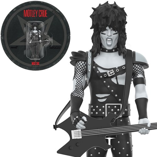 Motley Crue Nikki Sixx Black and White Shout at the Devil 3 3/4-Inch ReAction Figure