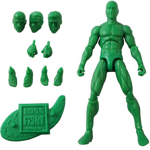 Vitruvian H.A.C.K.S. Customizer Series Male Army Green Blank Action Figure