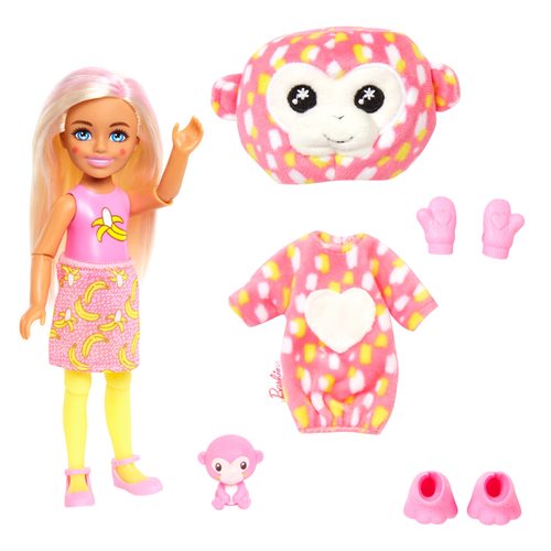 Barbie Cutie Reveal Chelsea Jungle Series Monkey Doll