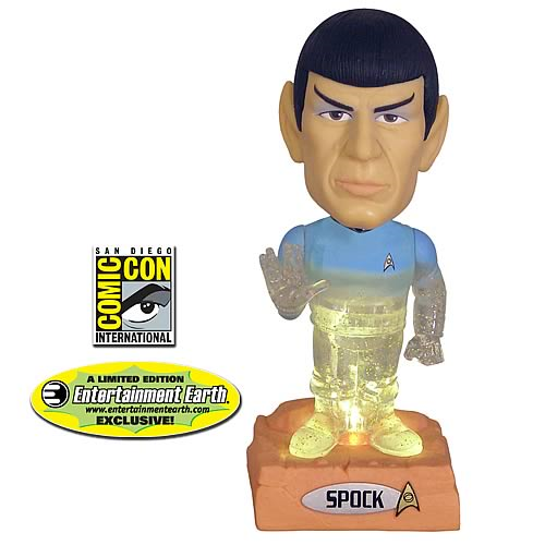 Star Trek Spock Transporting Bobble Head - EE SDCC Exclusive