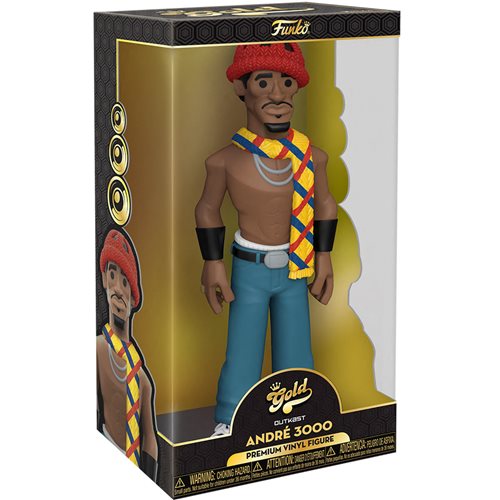 Outkast Andre 3000 (Black and Gold Suit) 12-Inch Vinyl Gold Figure