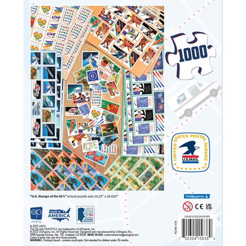 USPS U.S. Stamps 80's 1,000-Piece Puzzle