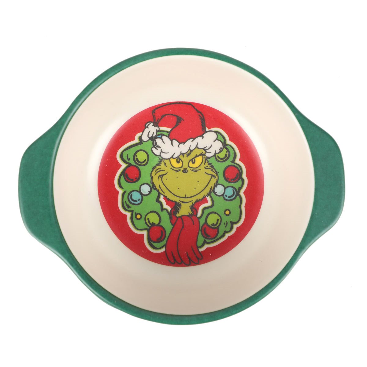 New The Grinch Bamboo Cup & Bowl with Lids & Straw