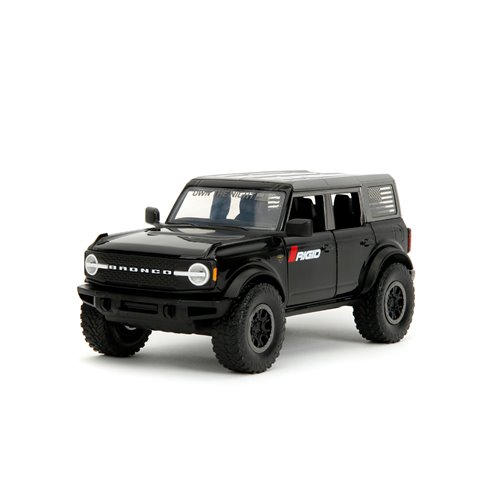 Just Trucks 2021 Ford Bronco 1:24 Scale Die-Cast Metal Vehicle with Tire Rack