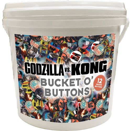 Godzilla vs. Kong 144-Piece Bucket o' Buttons