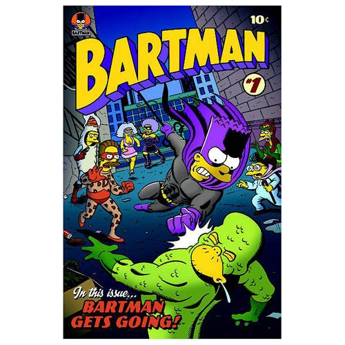 Simpsons Bartman #1 Comic Book Cover Canvas Giclee Print