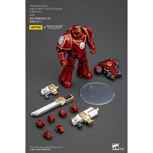 Joy Toy Warhammer 40,000 Thousand Sons Legion MK IV Tactital Squad Legionary 1 1:18 Scale Action Fig
