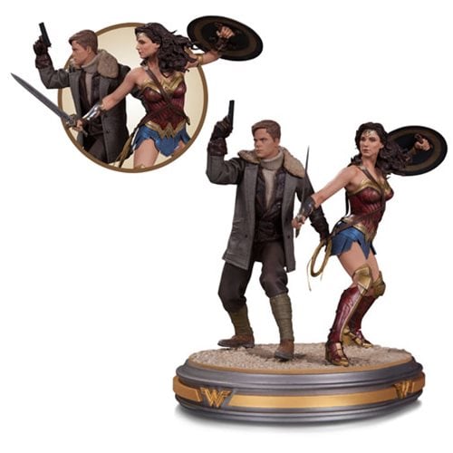 Wonder Woman and Steve Trevor Movie Statue