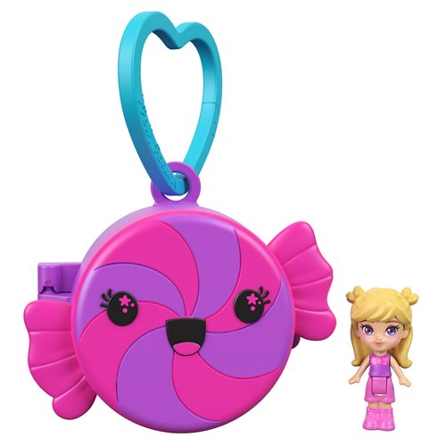 Polly Pocket Impulse Micro Doll Mini-Figure Key Chain Case of 4