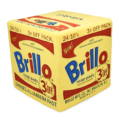 Andy Warhol Yellow Brillo Box 12-Inch Plush