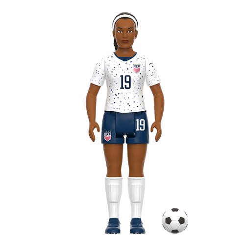 US Soccer 3 3/4-Inch Crystal Dunn 2023 World Cup Home Kit ReAction Figure