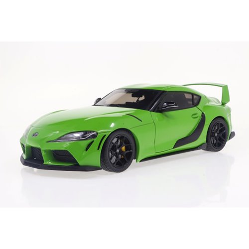 2023 Toyota GR Supra Streetfighter Edition Bright Green 1:18 Scale Die-Cast Metal Vehicle