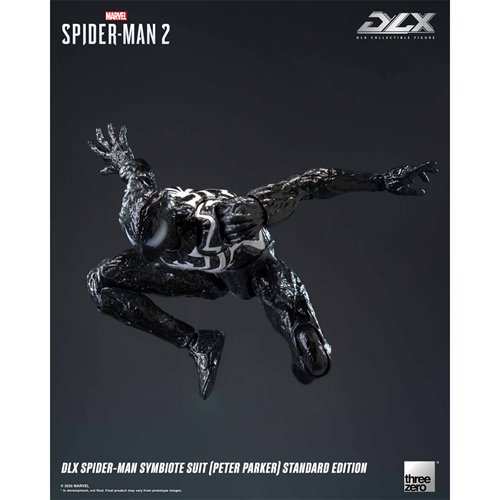 Marvel Spider-Man 2 Spider-Man Symbiote Suit Peter Parker Standard Edition DLX Action Figure
