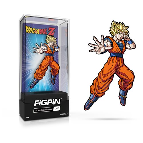 Dragon Ball Z Super Saiyan Goku Version 2 FiGPiN Classic 3-Inch Enamel Pin
