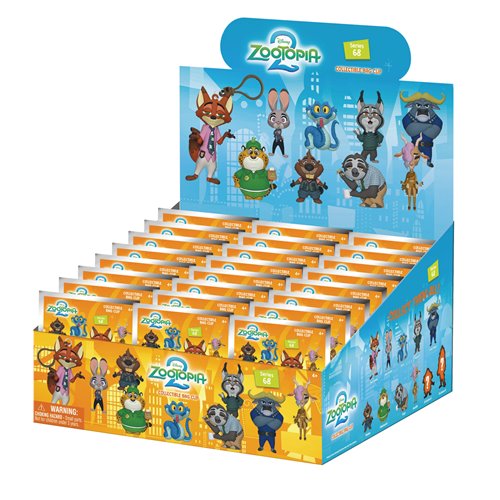 Zootopia 2 3D Foam Bag Clip Display Case of 24