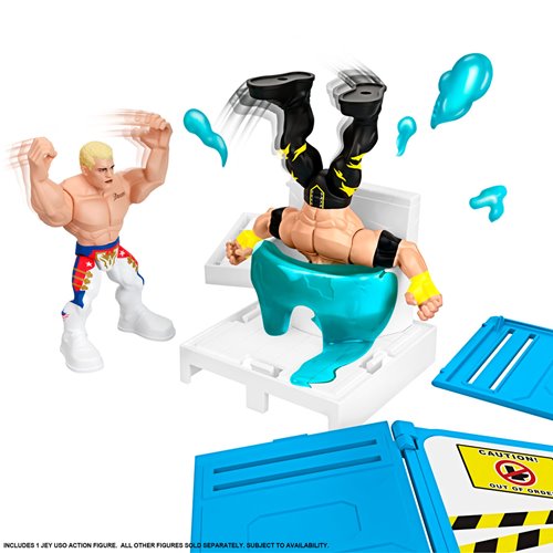 WWE Knuckle Crunchers Backstage Brawl Playset