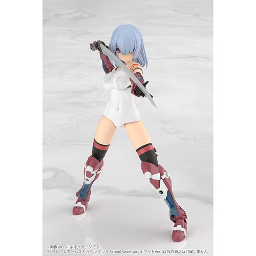 Frame Arms Girl Mizuki (School Swimsuits White Version) Model Kit