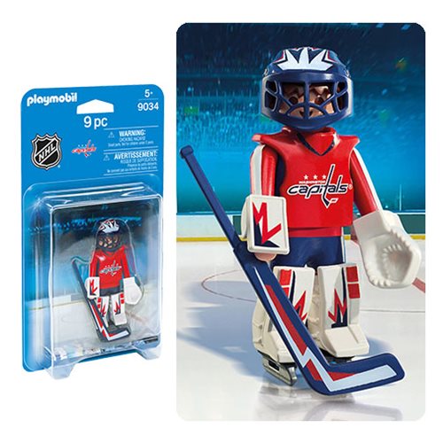 Playmobil 9034 NHL Washington Capitals Goalie Action Figure
