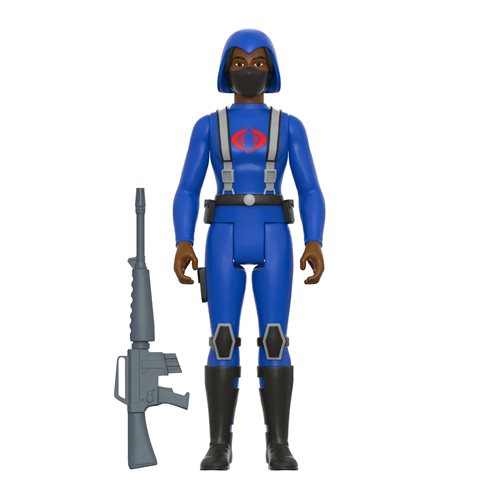 G.I. Joe Cobra Female Trooper Short Black Hair (Dark Brown)  3 3/4-Inch ReAction Figure
