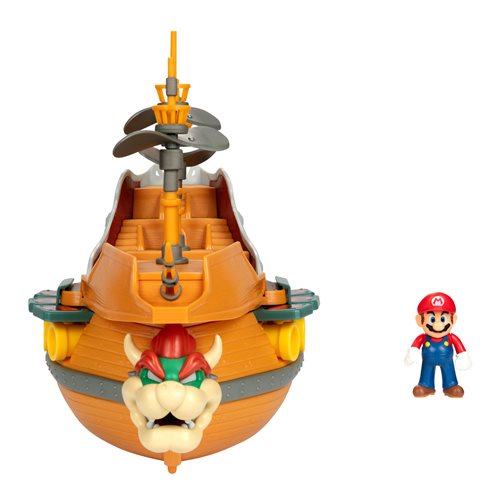 World of Nintendo Super Mario Bowser's Ship Deluxe Playset