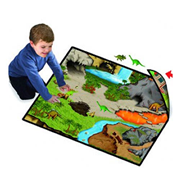 Dinosaur Prehistoric World 2-Sided Playmat Carry Case