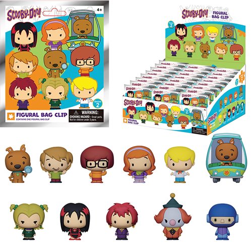 Scooby-Doo Series 2 3D Foam Bag Clip Display Case of 24
