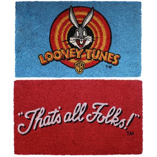 Looney Tunes Bug Bunny That's All Folks Coir Doormat Bundle of 2