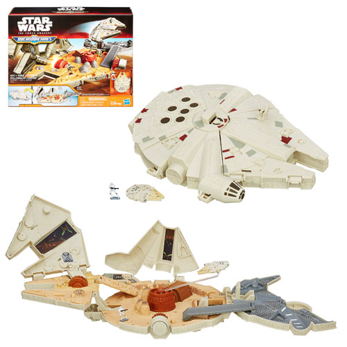 Star Wars The Force Awakens MicroMachines Millennium Falcon Playset