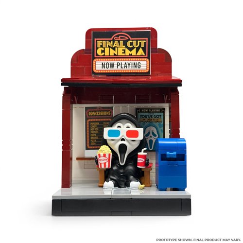 Ghost Face Mystery Flybricks Ghost Face in Different Places 3-Inch Mini-Figure and Building Set Case