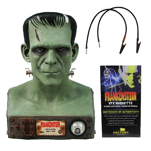 Universal Monsters Frankenstein VFX Head 1:1 Scale Bust
