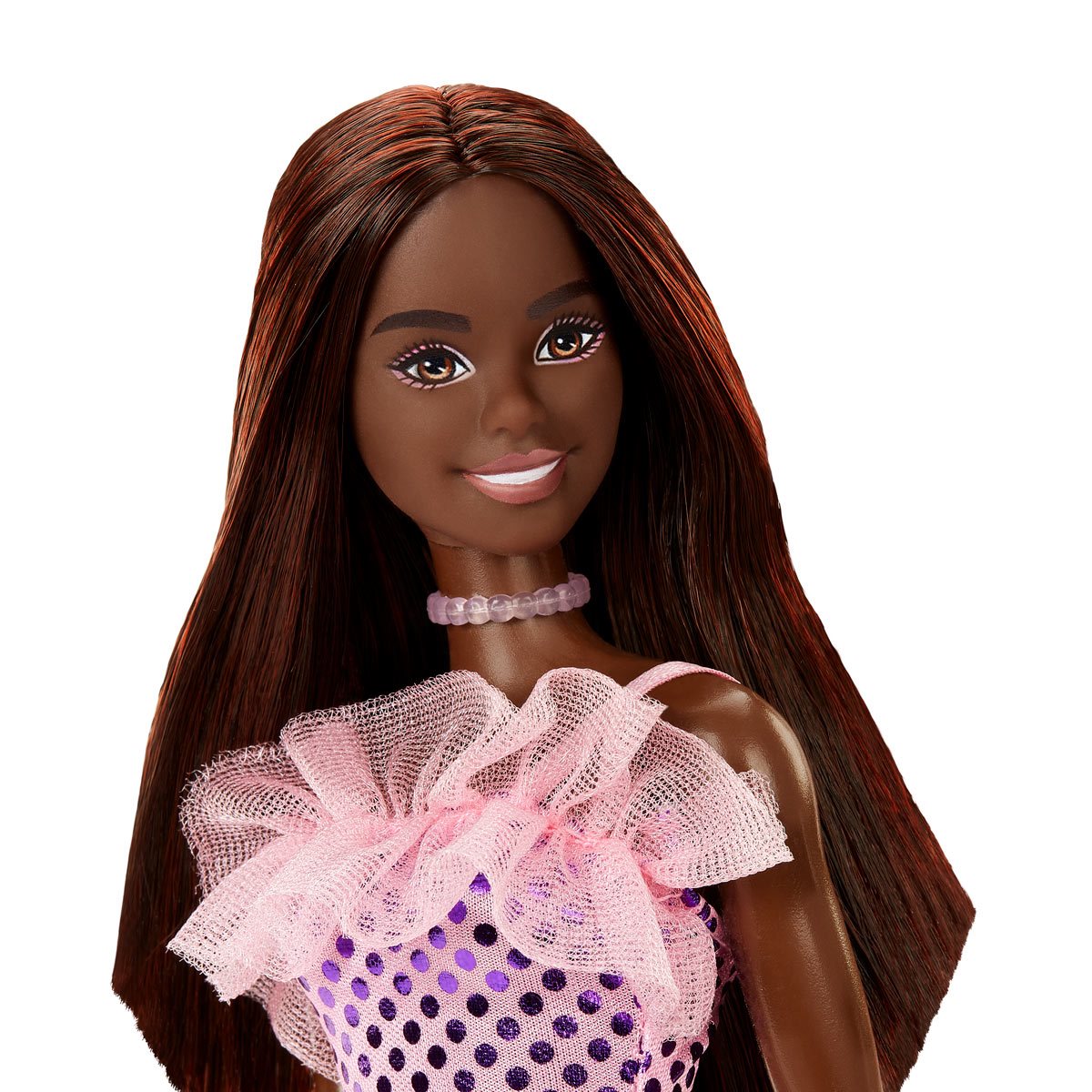 Barbie Glitz Doll in Pink Metallic Dress - Entertainment Earth