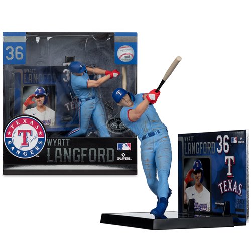 MLB SportsPicks Texas Rangers Wyatt Langford 7-Inch Posed Figure Case of 6