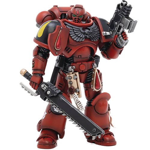 Joy Toy Warhammer 40,000 Space Marines Blood Angels Intercessors Brother Sergeant Ranian 1:18 Scale Action Figure
