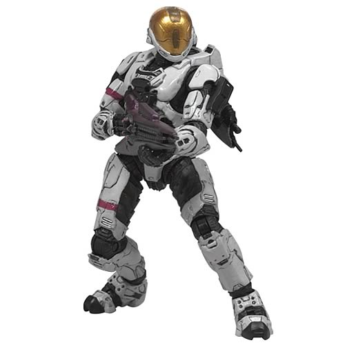 Halo 3 Series 2 Spartan Soldier White Eva Armor Figure Entertainment Earth
