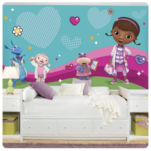 Doc McStuffins and Friends XL Chair Rail Prepasted Mural
