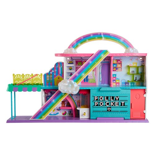 Polly Pocket Sweet Adventures Rainbow Mall Playset