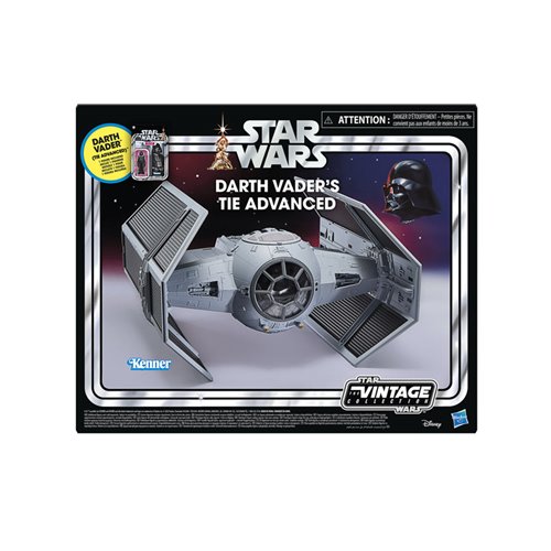 Star Wars The Vintage Collection Darth Vader's TIE Advanced Vehicle with Carded Action Figure