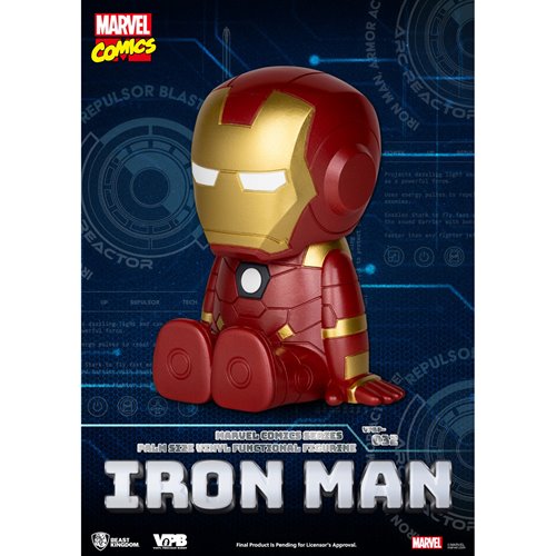 Marvel Comics Iron Man VPBP-032 Palm Size Vinyl Functional Piggy Bank