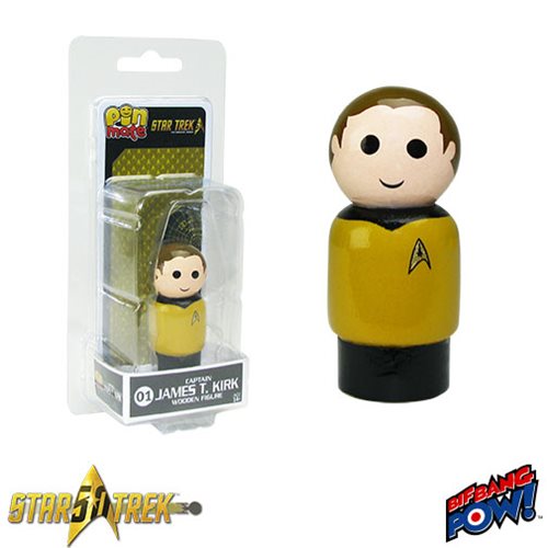 Star Trek: The Original Series Captain James T. Kirk Pin Mate Wooden Figure