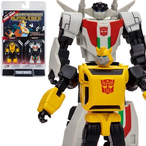 Transformers Page Punchers Bumblebee and Wheeljack 3-Inch Action Figure 2-Pack with Comics