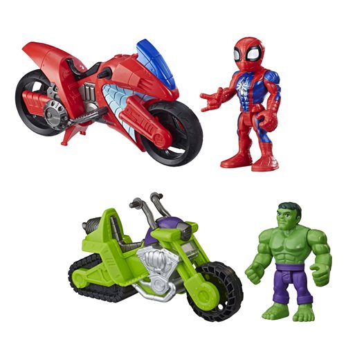 Marvel Super Hero Adventures Figure and Motorcycle Wave 3