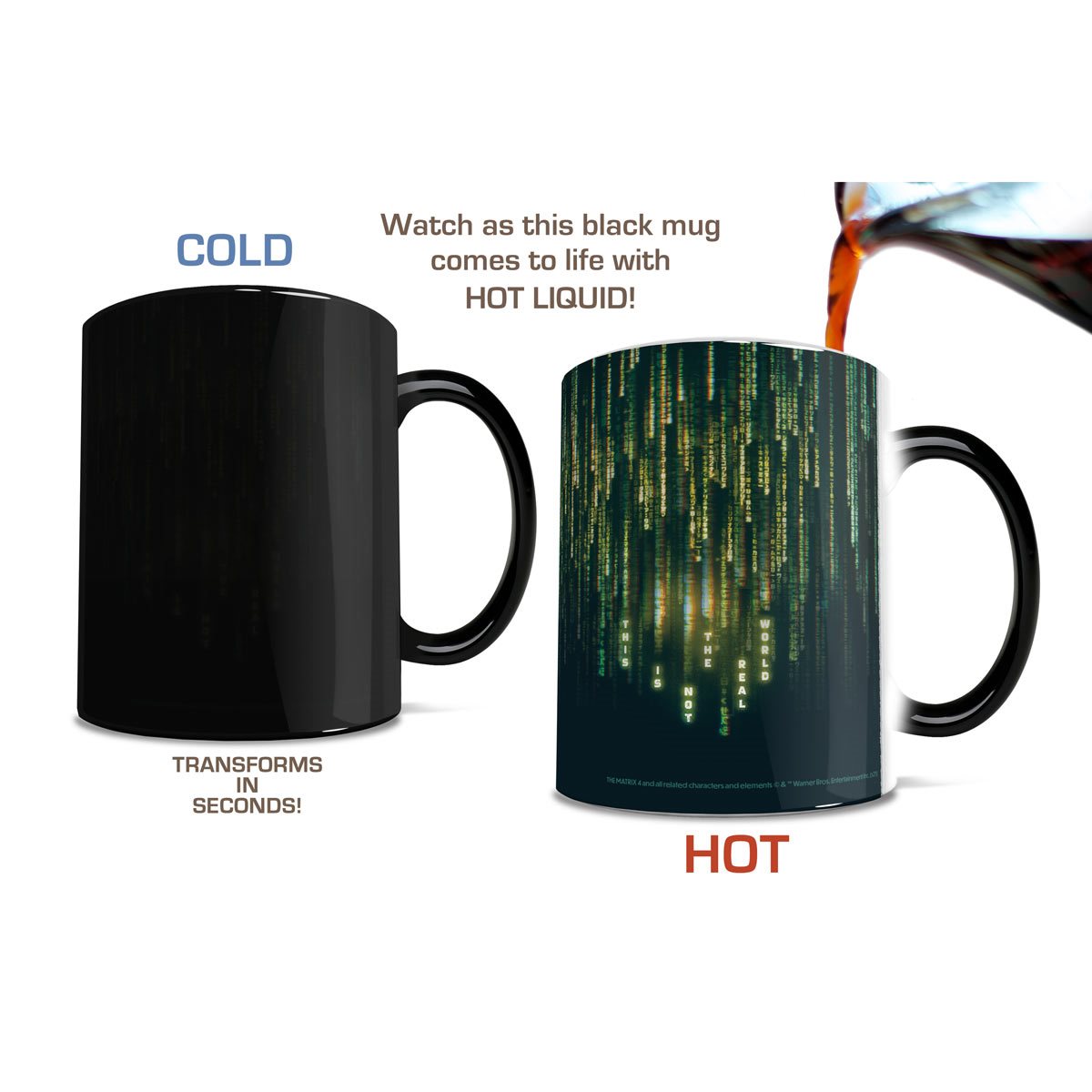 Magic Coffee Heat Sensitive Mug, Battery Charging Design, Color Changing Heat Cup, 11