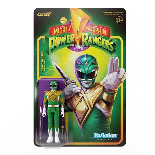 Mighty Morphin Power Rangers Green Ranger 3 3/4-Inch ReAction Figure