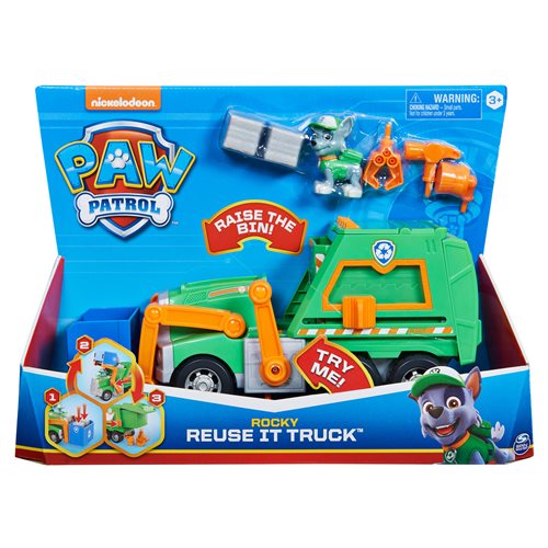 PAW Patrol Rocky's Reuse It Deluxe Truck with Figure Vehicle