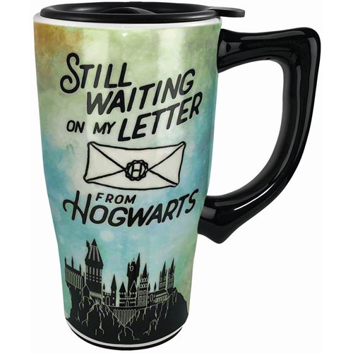 Harry Potter Letter to Hogwarts 18 oz. Ceramic Travel Mug with Handle