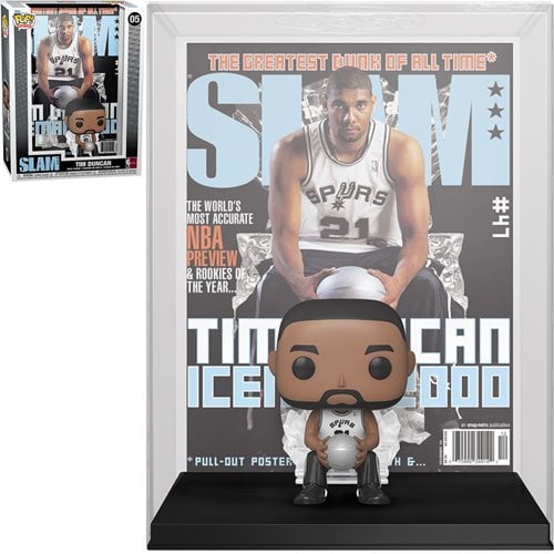 NBA SLAM Tim Duncan Pop! Cover Figure with Case